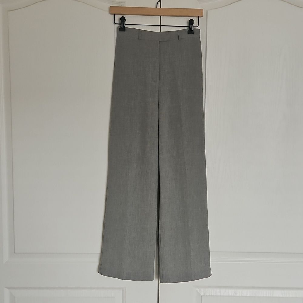 Dynamite Slate Gray Wide-Leg Pants